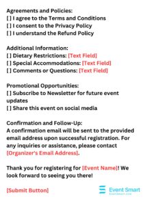 Page 2 of Online Registration Form Sample Template