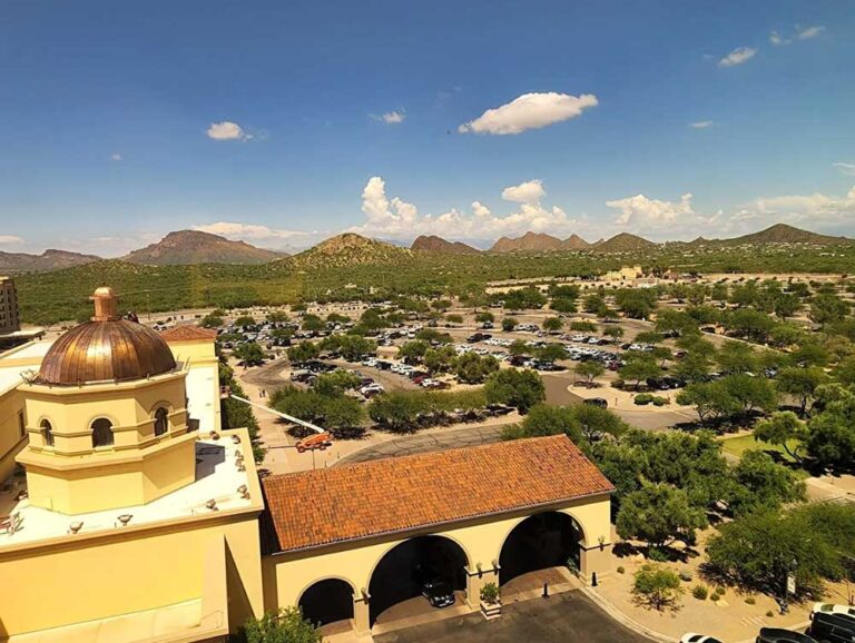 Desert view from Tucson Casino del Sol