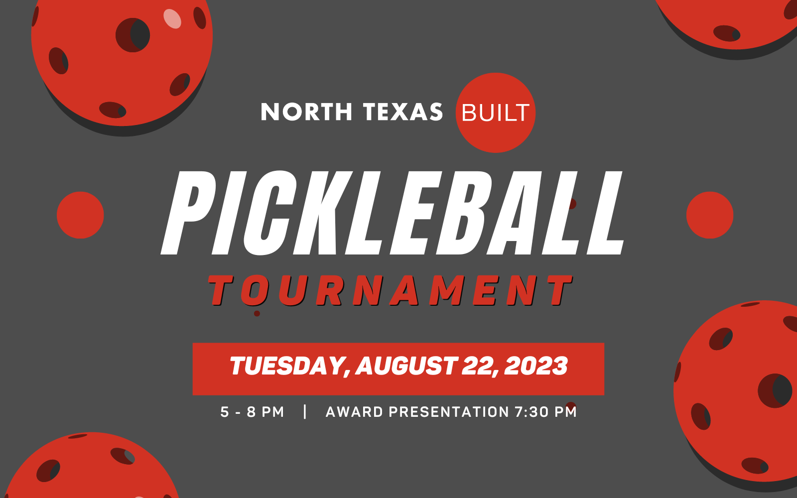 2023 North Texas BUILT Pickleball Tournament North Texas BUILT